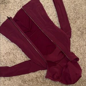 Lululemon Athletica Burgundy Jumpsuit